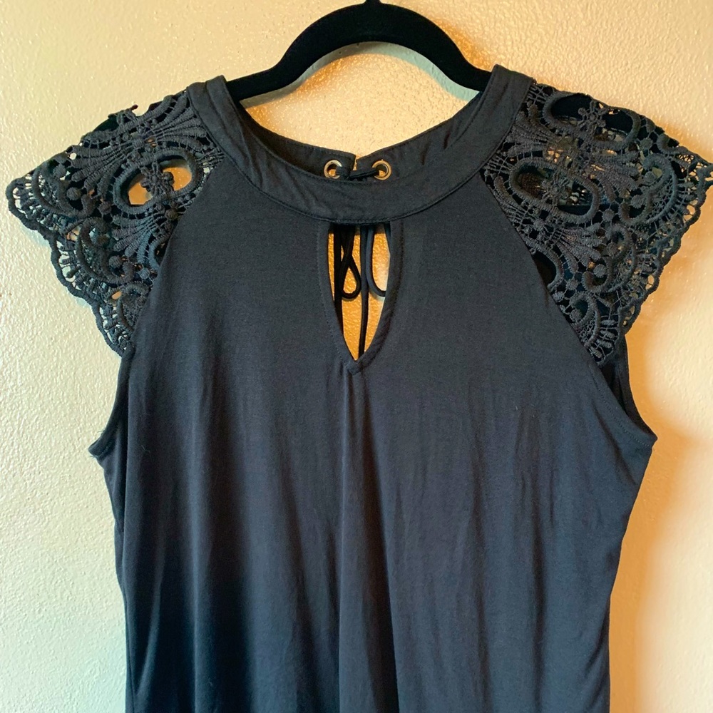 Black Lacey Top